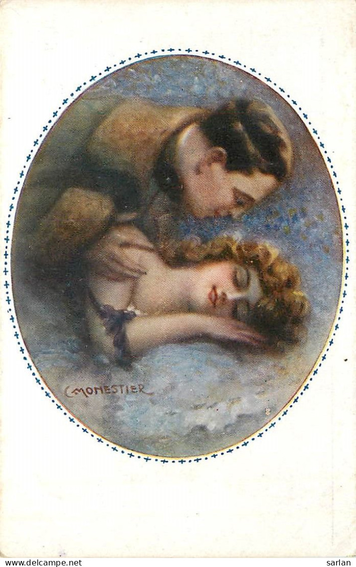 Illustration De C. MONESTIER , Femme Baiser , * 494 02 - Monestier, C.