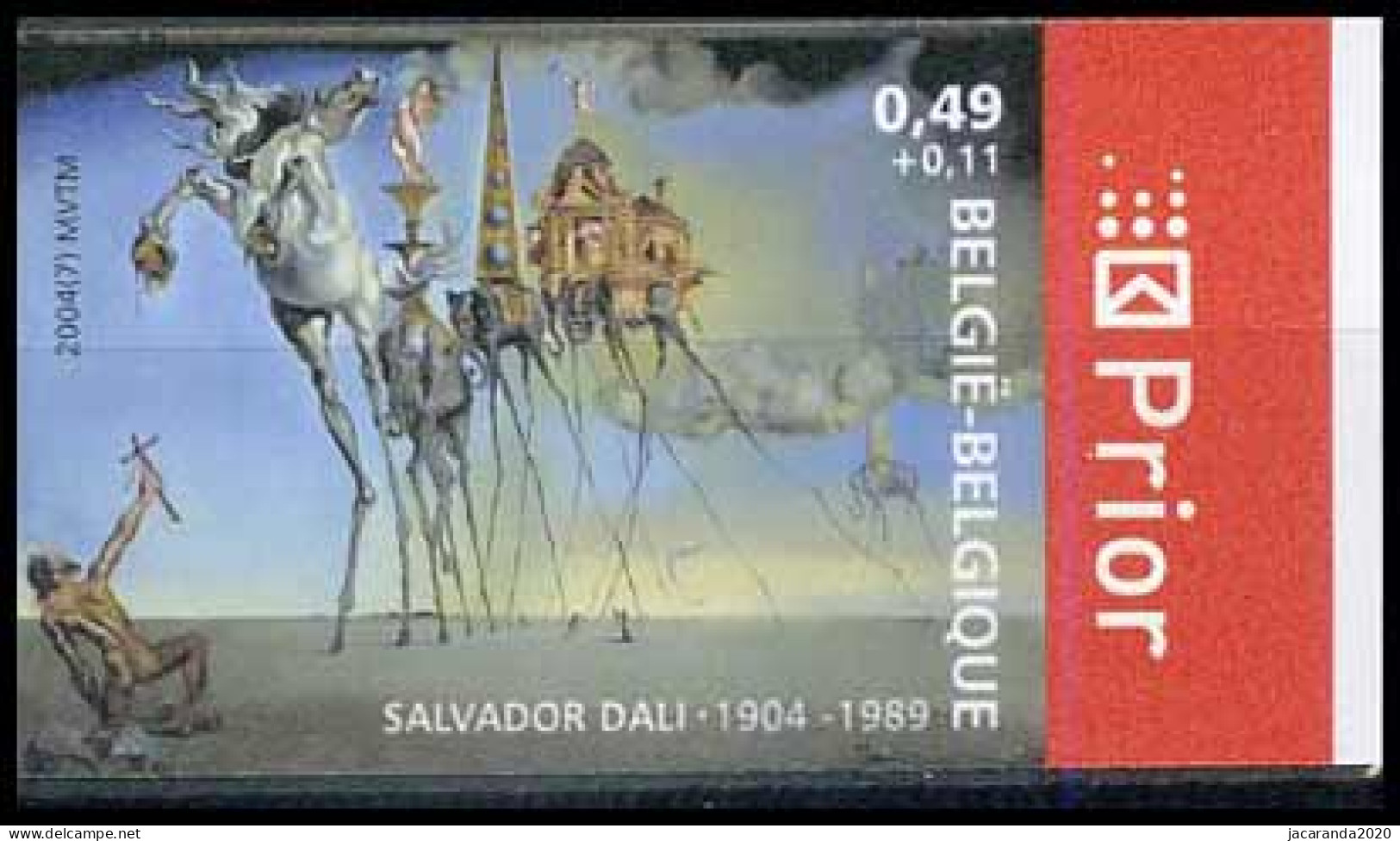 België 3254 ON - Kunst - Art - Salvador Dali - De Bekoring Van St.-Antonius  - 2001-…