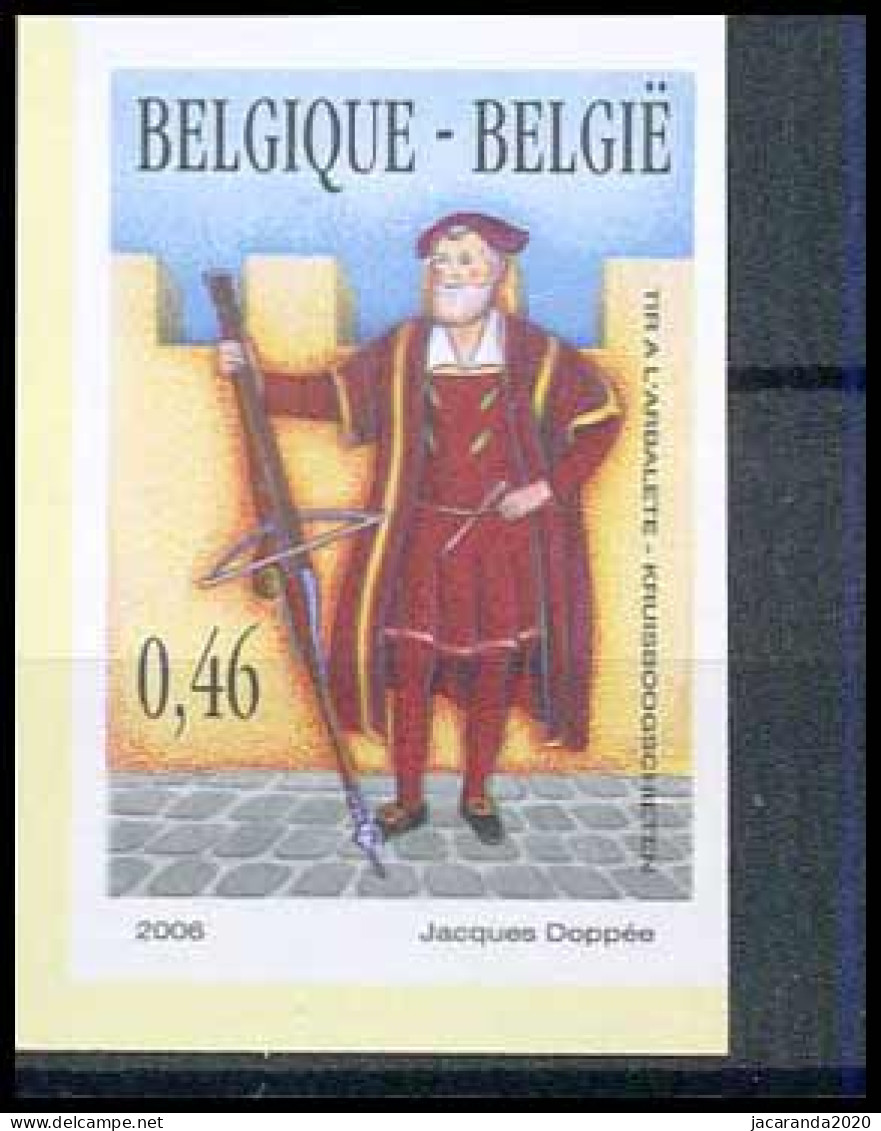 België 3496 ON - Kruisboogschutters - Arbalétriers - Ongetand - Non Dentelé - 2001-…