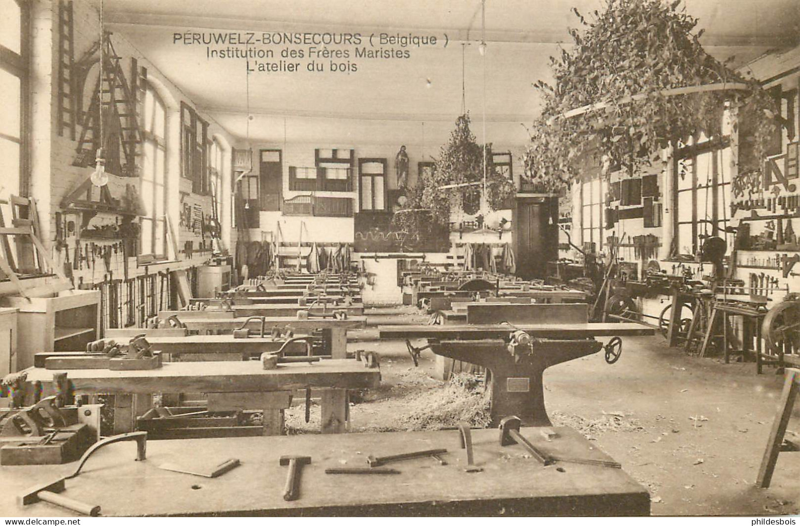 BELGIQUE   PERUWELZ  Institution Des Frères Maristes   ( Atelier Du Bois ) - Péruwelz