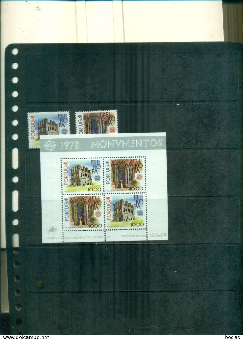 PORTUGAL  EUROPA 78 2 VAL + BF NEUFS A PARTIR DE 2,25 EUROS - Unused Stamps