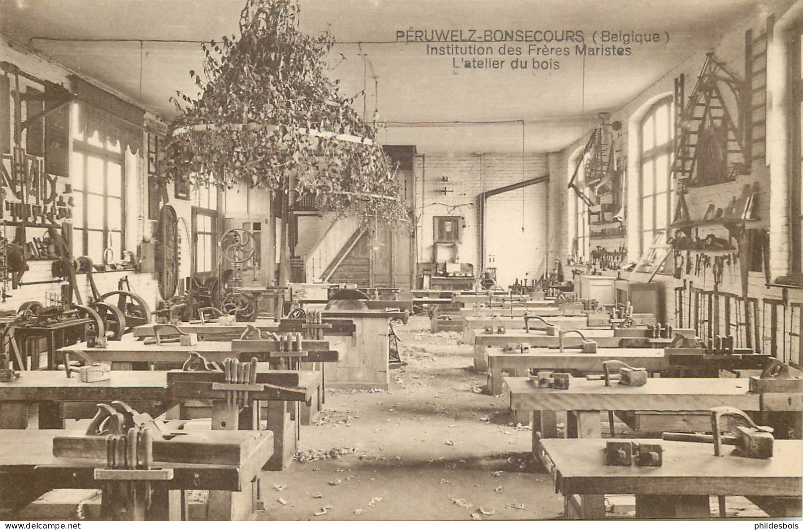 BELGIQUE   PERUWELZ  Institution Des Frères Maristes   ( Atelier Du Bois ) - Péruwelz