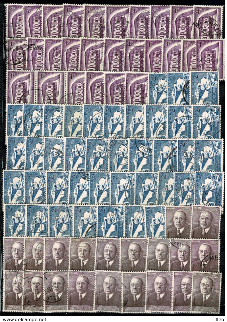 1956 986 987/989 990 991/993 994/995 996 997 998/1003° (+/-350 Timbres) - Gebraucht