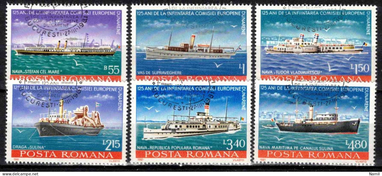 Roumanie 1981 Mi 3769-74 (Yv 3320-5), Obliteré - Gebraucht