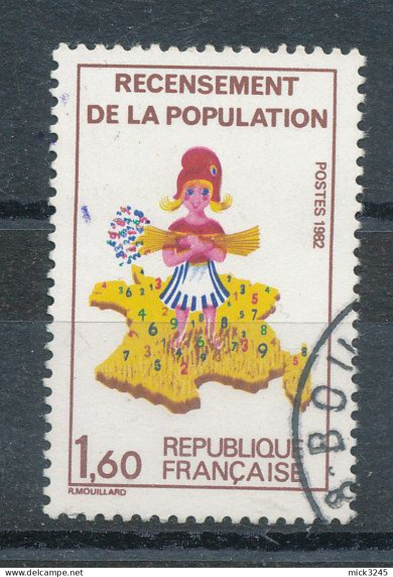 2202a  Recensement De La Population Sans Le Chiffre 7 Sur La Corse - Used Stamps