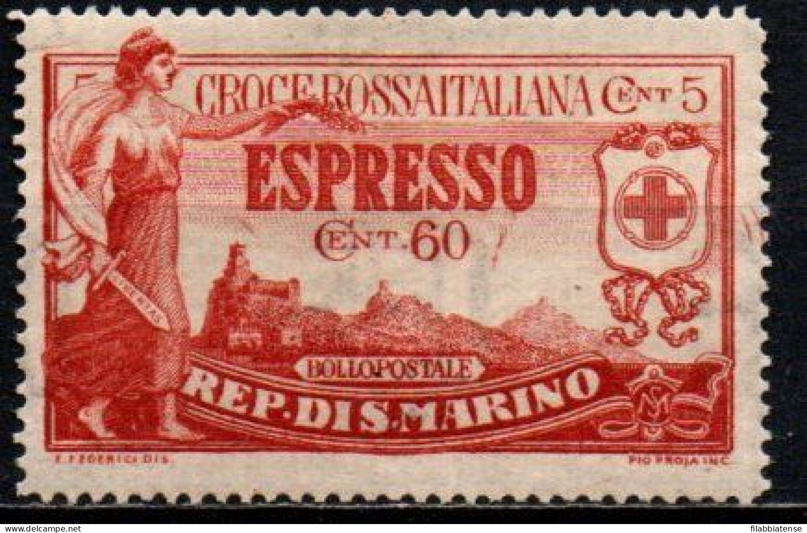 1923 - San Marino E 4 Croce Rossa ++++++ - Nuovi