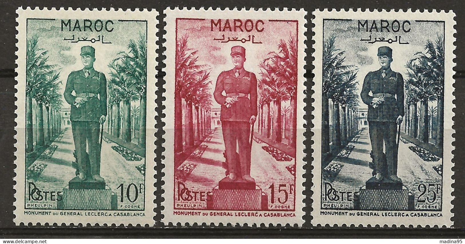 MAROC Colo:, **, N° YT 299 Et 301, Série, TB - Ungebraucht