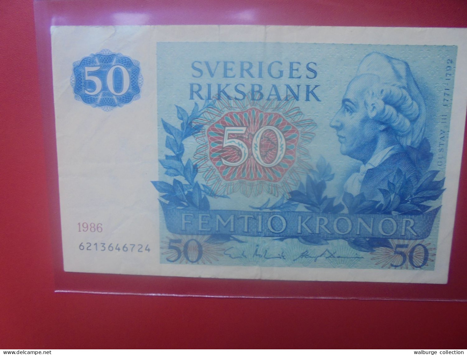 SUEDE 50 KRONOR 1986 Circuler (B.33) - Suède
