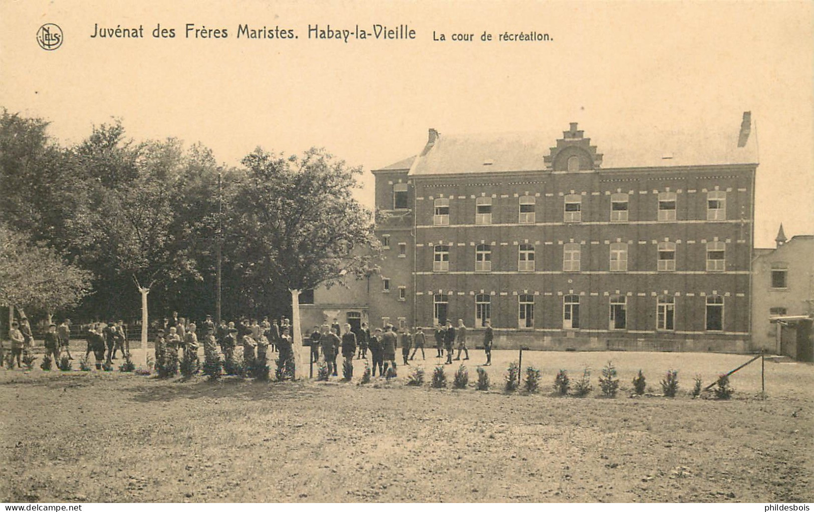 BELGIQUE   HABAY LA VIEILLE  Juvenat Des Freres Maristes  La Cour De Récréation - Habay