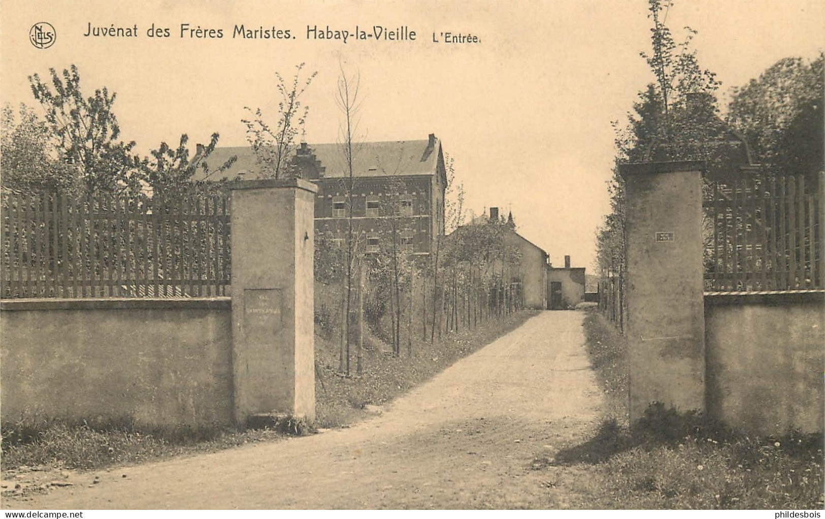 BELGIQUE   HABAY LA VIEILLE  Juvenat Des Freres Maristes  L'entrée - Habay