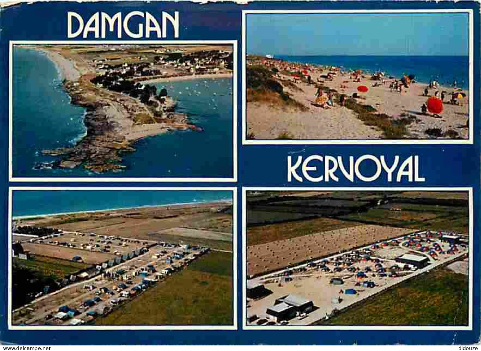 56 - Damgan - Kervoyal - Multivues - Camping - Flamme Postale - CPM - Voir Scans Recto-Verso - Damgan