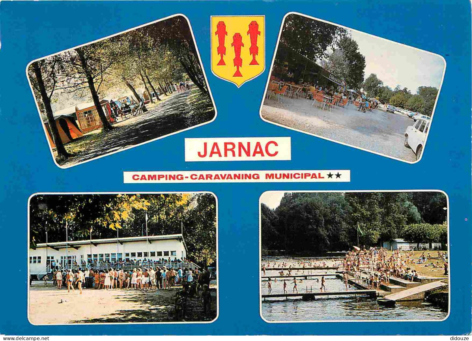 16 - Jarnac - Le Camping Municipal - Multivues - Blasons - CPM - Voir Scans Recto-Verso - Jarnac
