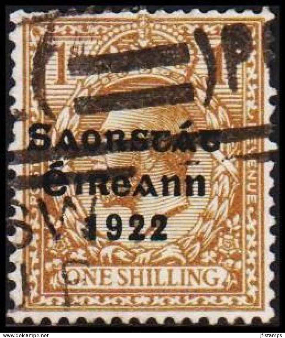 1922. EIRE. ONE SHILLING Georg V Overprinted.  (Michel 36) - JF521542 - Usati