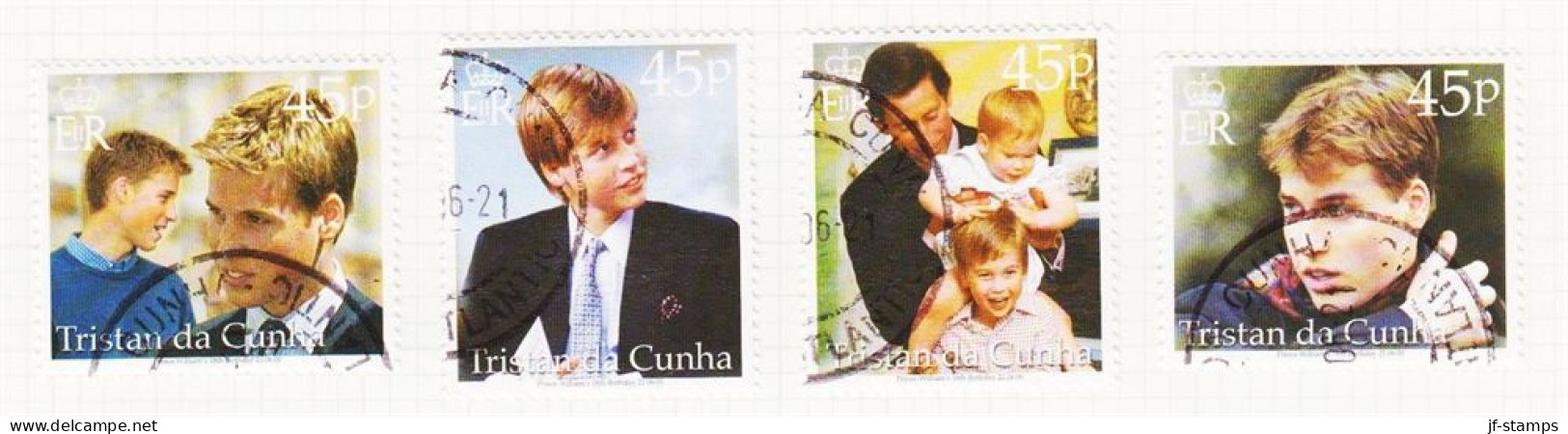 2000. TRISTAN Da CUNHA. Prince William Complete Set. (Michel 686-689) - JF544411 - Tristan Da Cunha