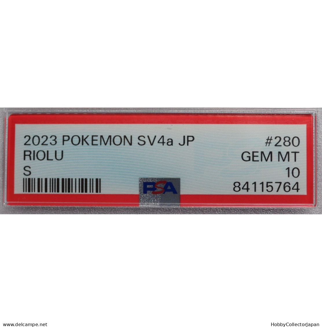 Pokemon Card Game RIOLU 280/190 S Sv4a PSA10 - Karmesin Und Purpur