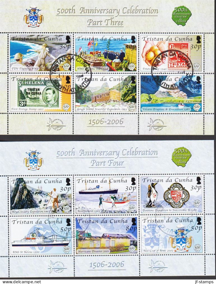 2006. TRISTAN Da CUNHA. 500th Anniversary Celebration Part Three And Four With Complete S... (Michel 899-910) - JF544421 - Tristan Da Cunha