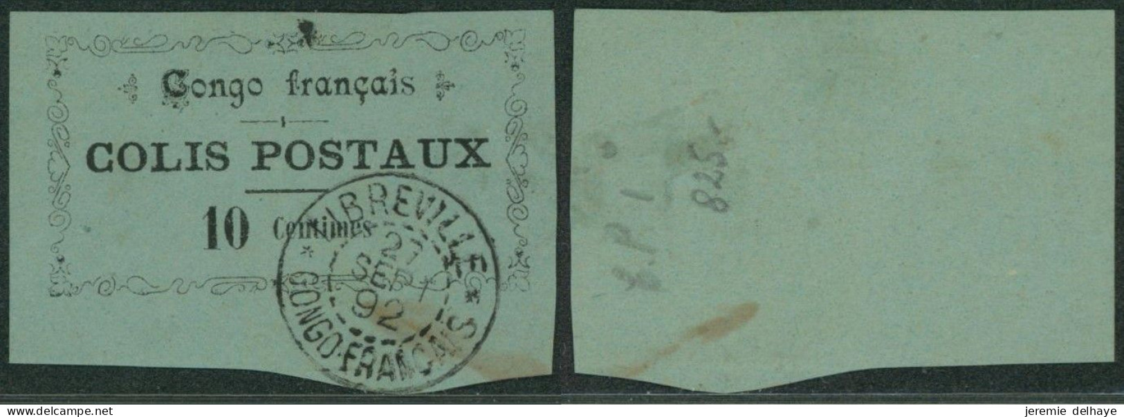 Colonies Françaises - Congo Français : Colis Postaux Yv N°1 Oblitéré Libreville / Congo Français (1892) - Usados
