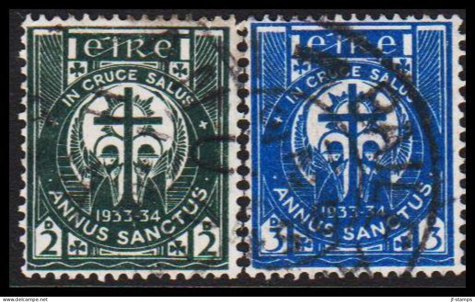 1933. EIRE. ANNUS SANCTUS Complete Set. (Michel 59-60) - JF544509 - Gebraucht