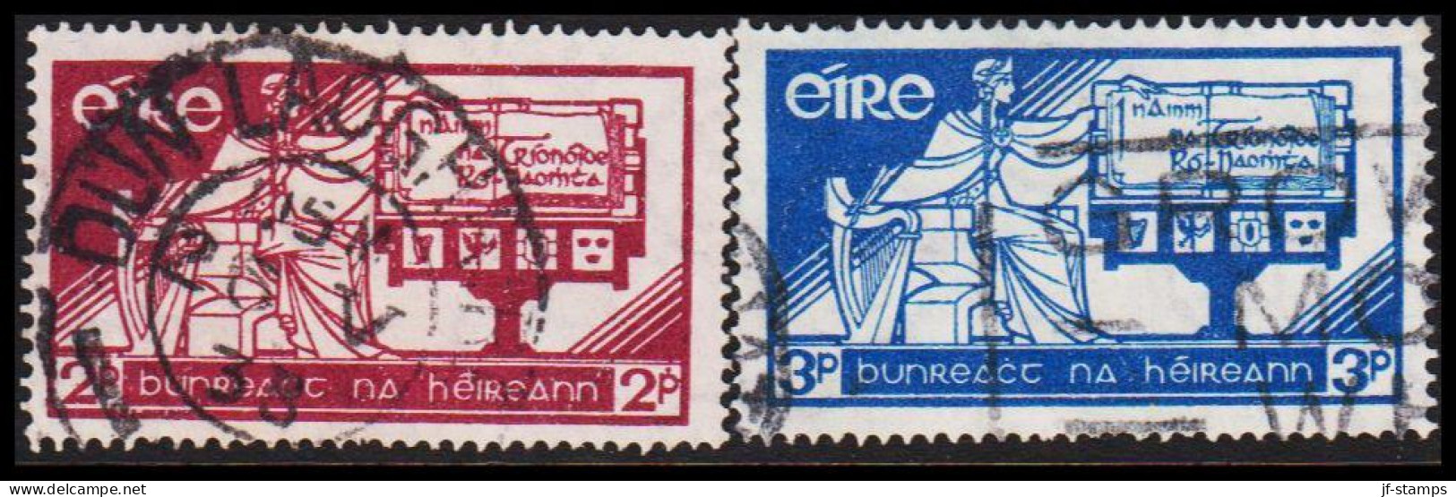 1937. EIRE. New Constitution Complete Set. (Michel 65-66) - JF544511 - Used Stamps