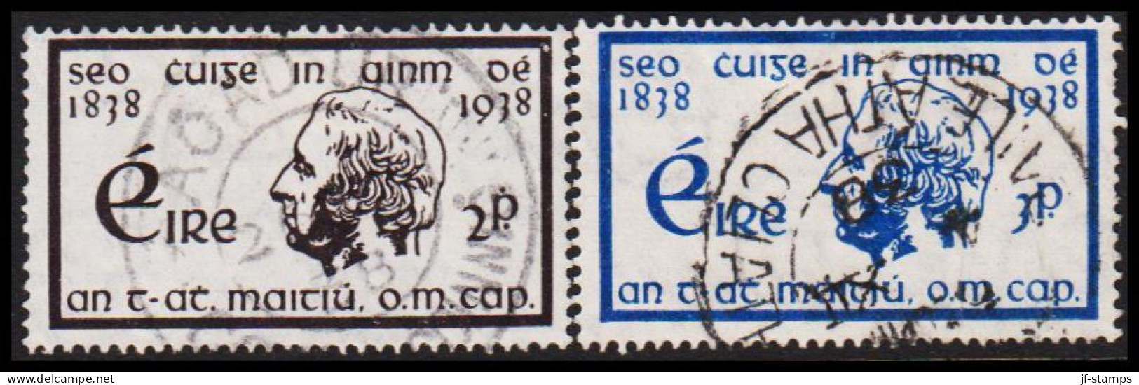 1938. EIRE. Pater Theobald Mathew Complete Set. (Michel 67-68) - JF544512 - Gebraucht