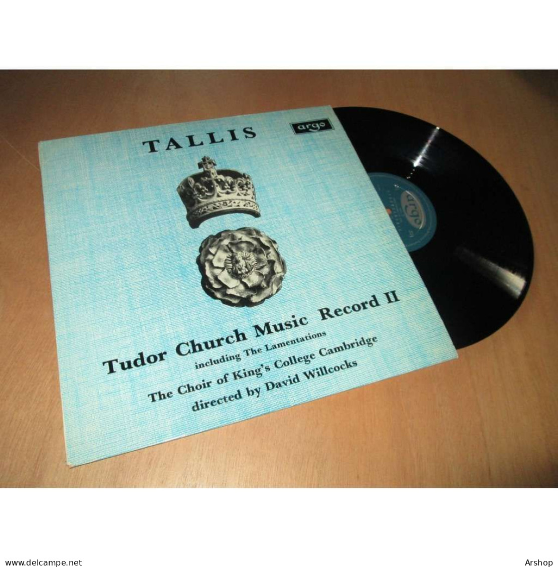 DAVID WILLCOCKS Tudor Church Music Record II - THOMAS TALLIS  - ARGO ZRG 5479 UK 1966 - Klassiekers