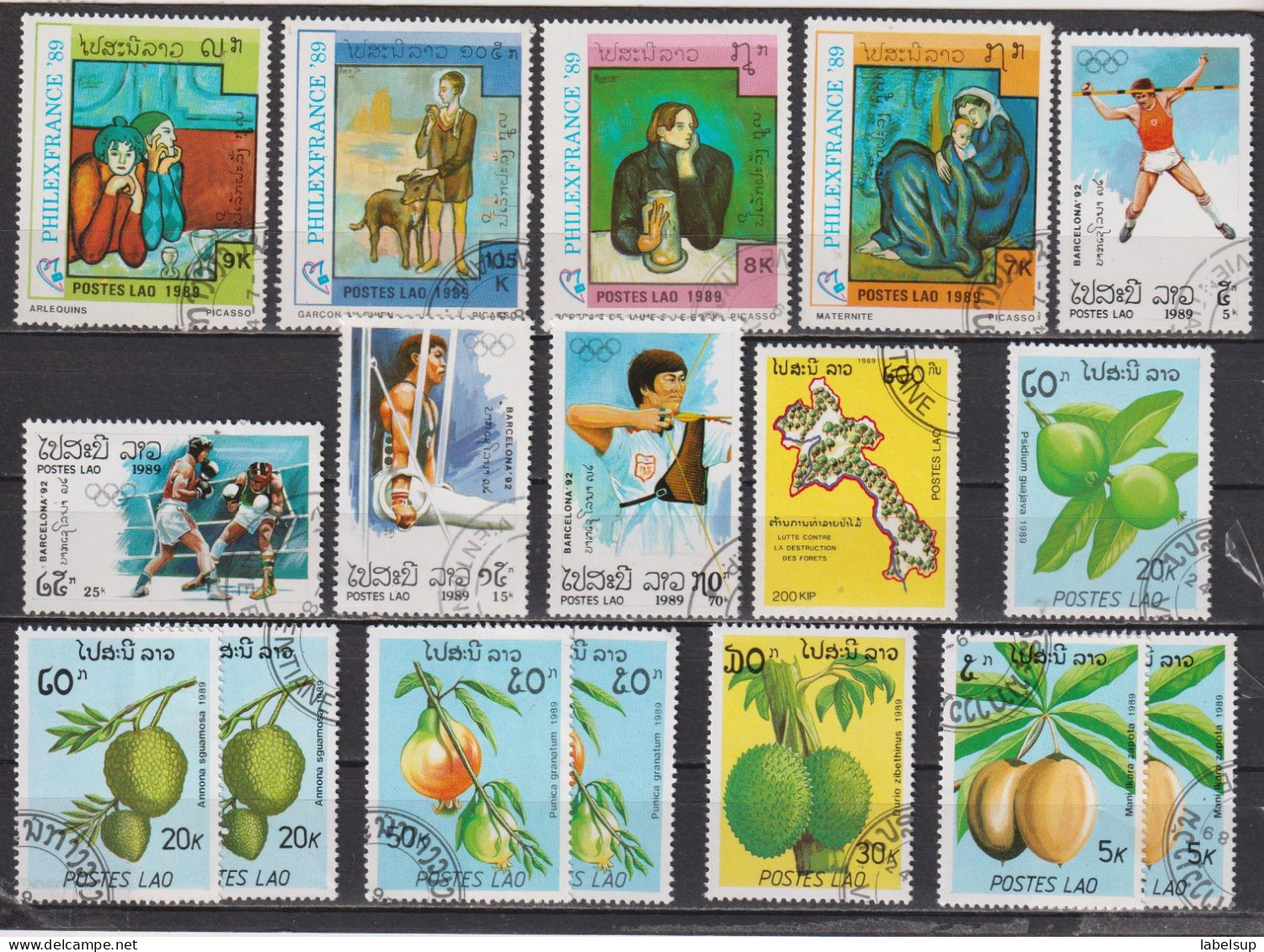 Collection / Lot De Timbres Neufs Du Laos De L'année 1989 - Laos