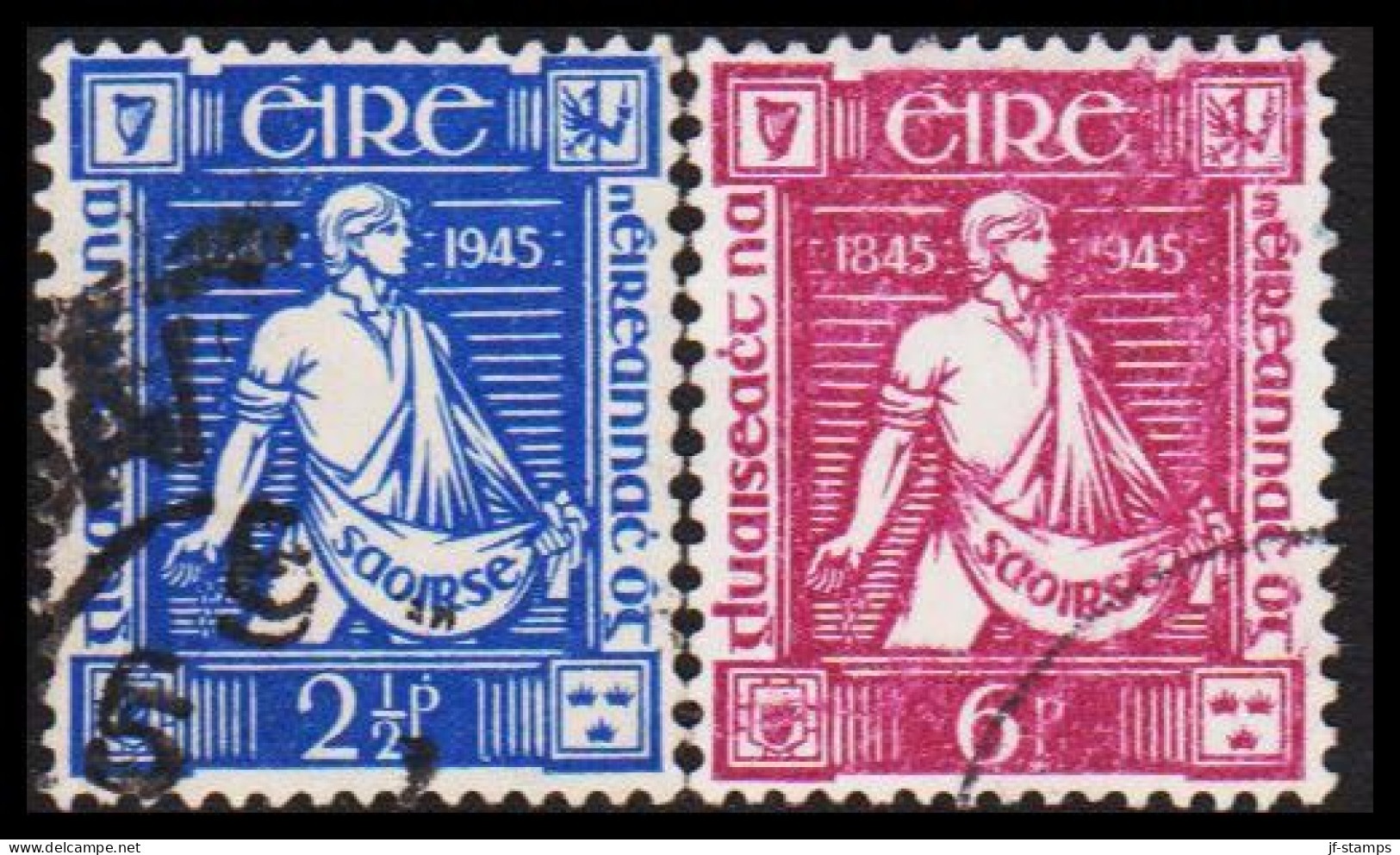 1945. EIRE.  Thomas Davis In Complete Set.  (Michel 96-97) - JF544517 - Used Stamps