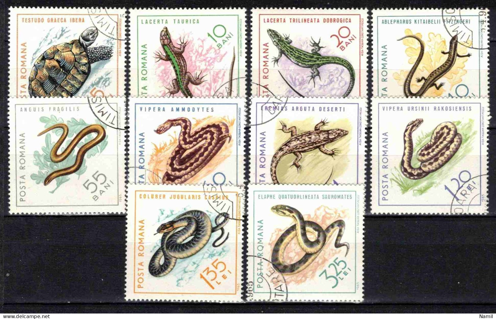 Roumanie 1965 Mi 2377-86 (Yv 2100-9), Obliteré - Used Stamps