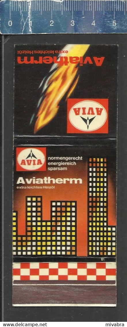 AVIA - AVIATHERM - KLEFFMANN HEIZÖL - OLD MATCHCOVER GERMANY - Boites D'allumettes - Etiquettes