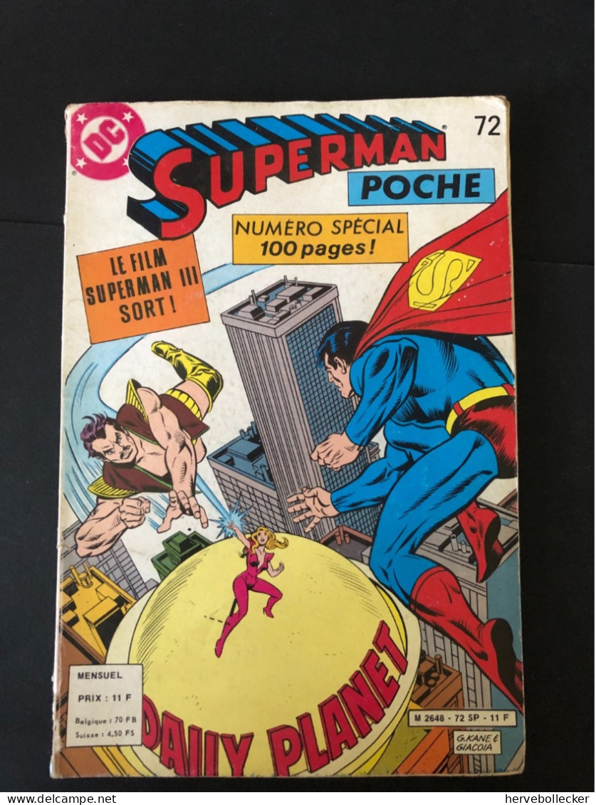 Superman Poche - Sagédition - N° 72 - 1983 - Superman