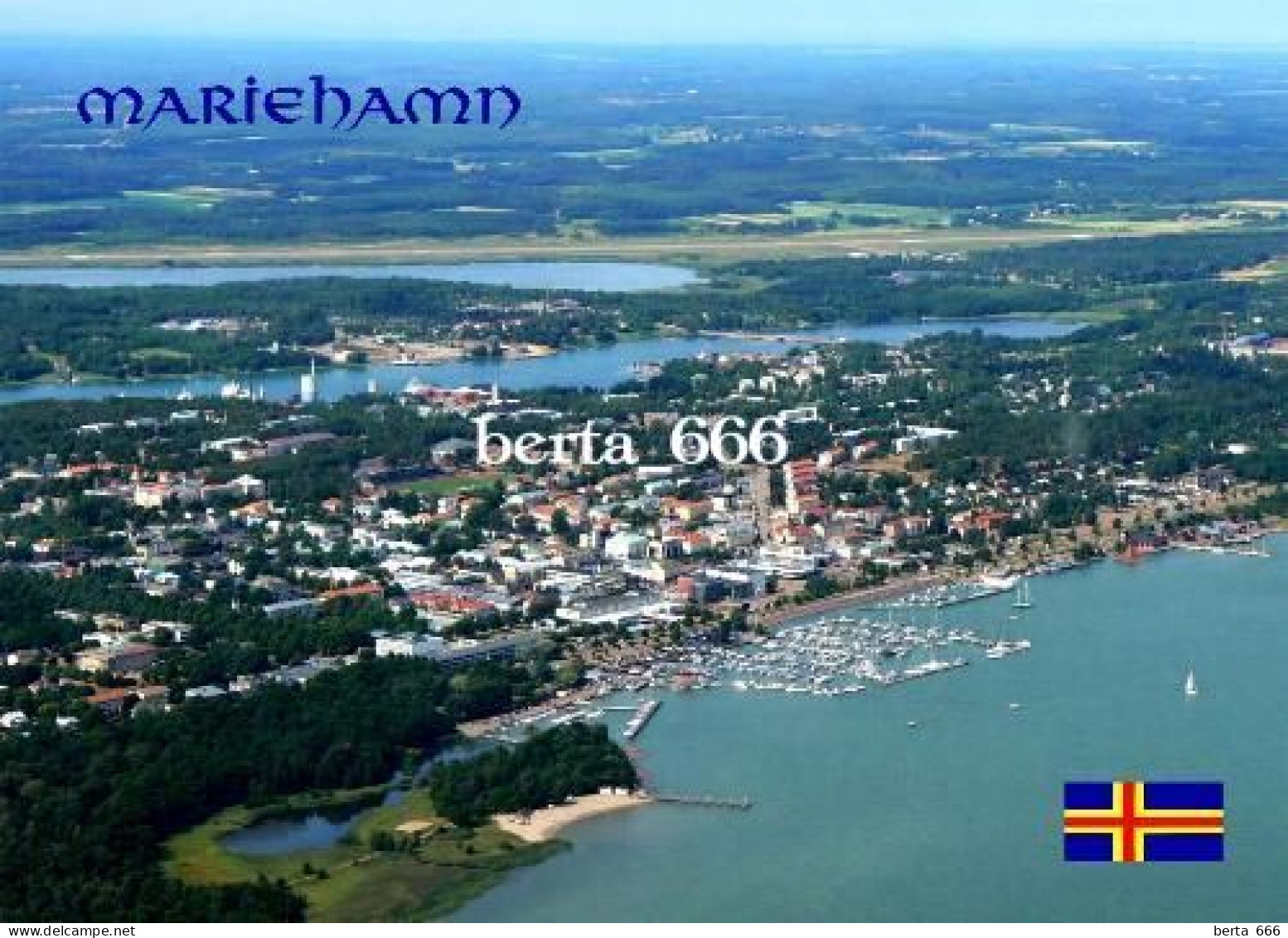 Aland Islands Mariehamn Aerial View New Postcard - Finlandia