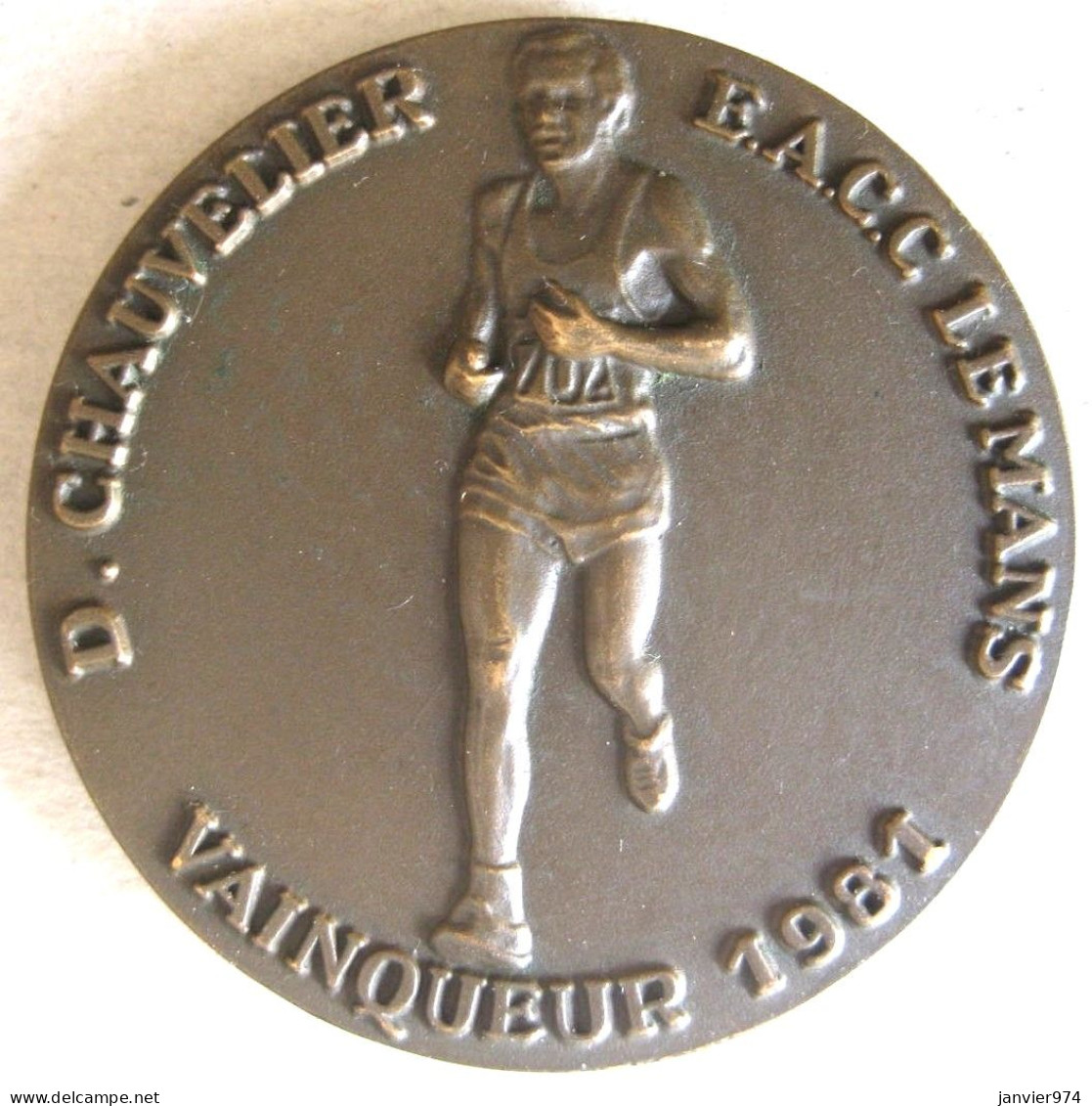 Médaille En Bronze 10 édition Du Semi-Marathon Marvejols - Mende 1982. D. CHAUVELIER - Altri & Non Classificati