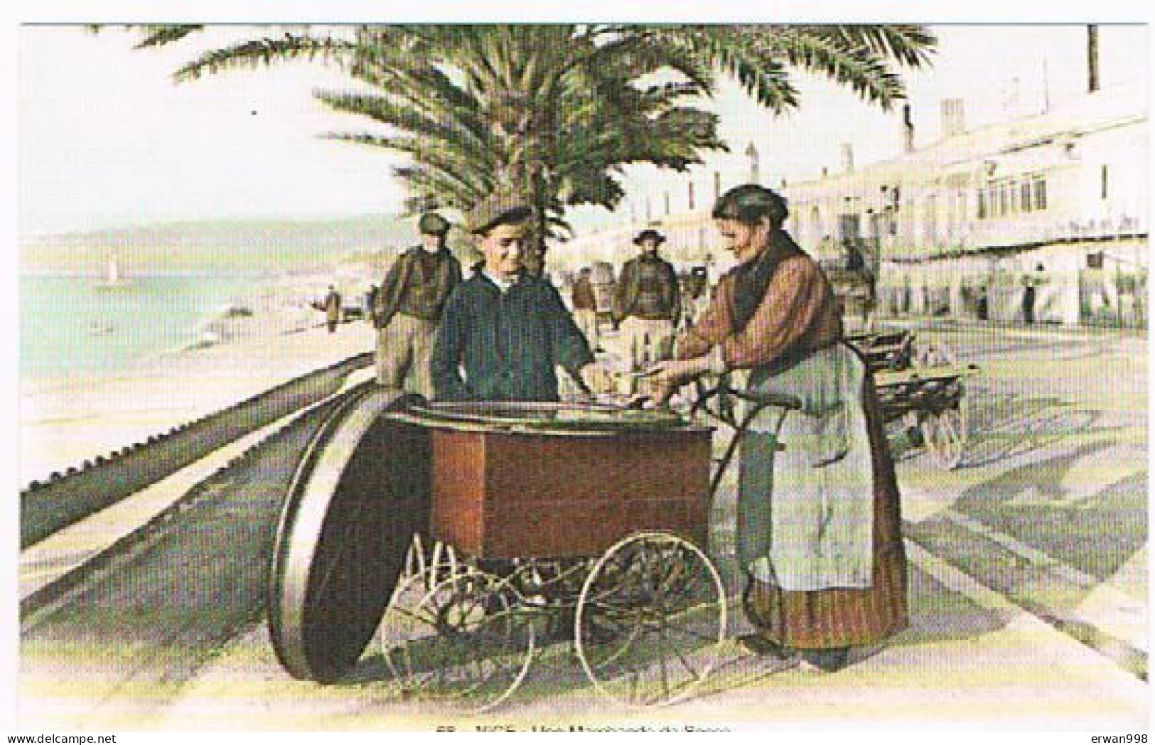 06 NICE Carte Moderne  - Une Marchande De Socca   (961) - Street Merchants