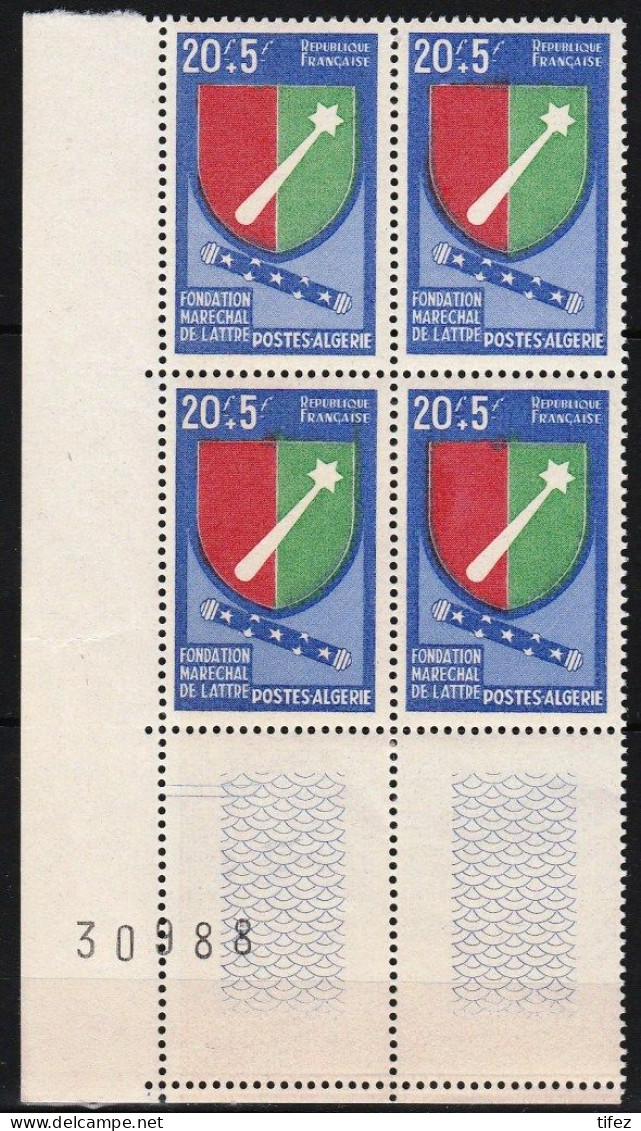 Année 1958-N°352 Neuf**MNH : Fondation Maréchal De Lattre : Sans Charnière - Bloc De 4 Sans Charnière (bdf) - Ungebraucht