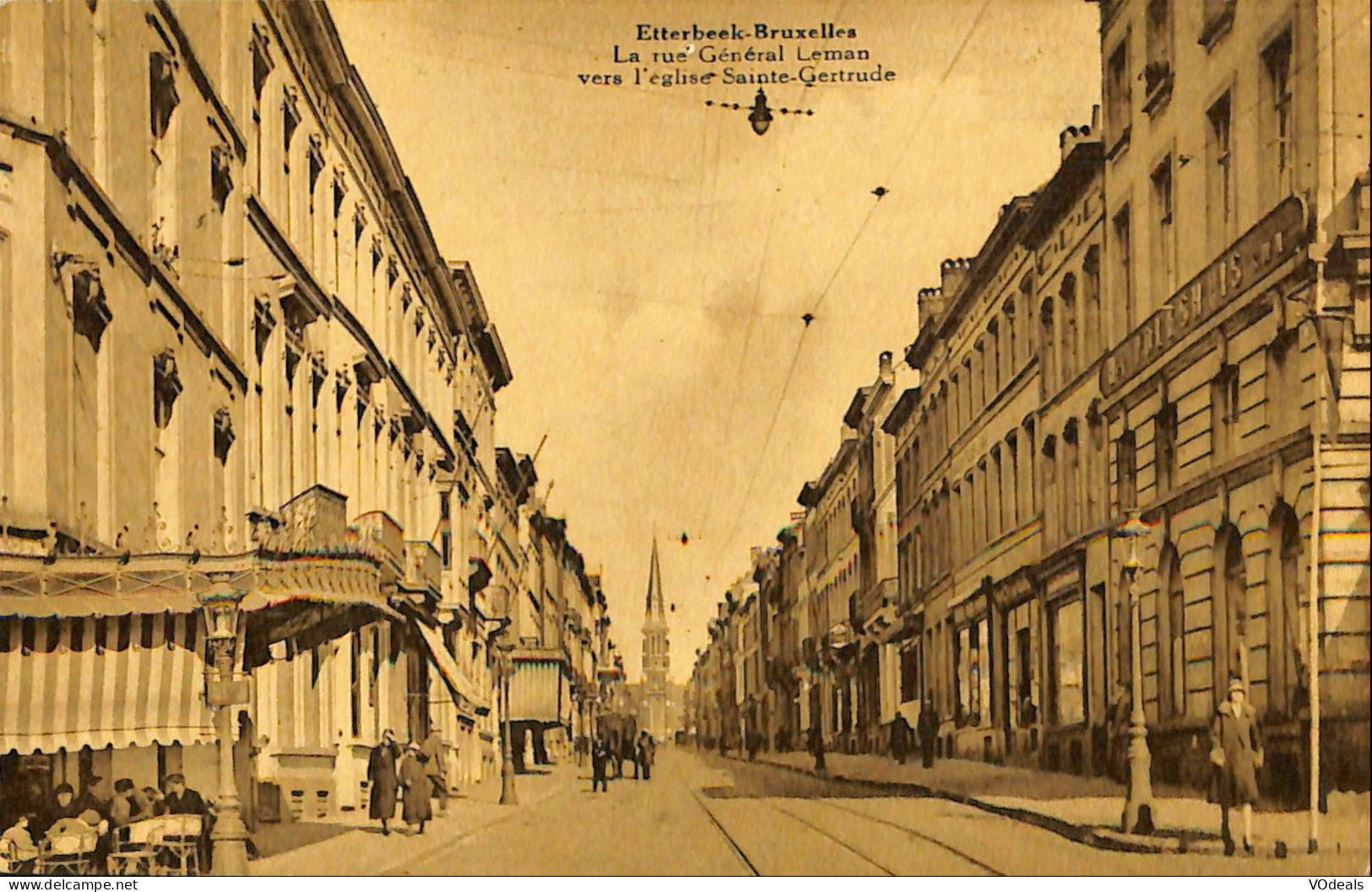 Belgique - Brussel - Bruxelles - Etterbeek - La Rue Général Leman Vers L'église Sainte-Gertrude - Etterbeek