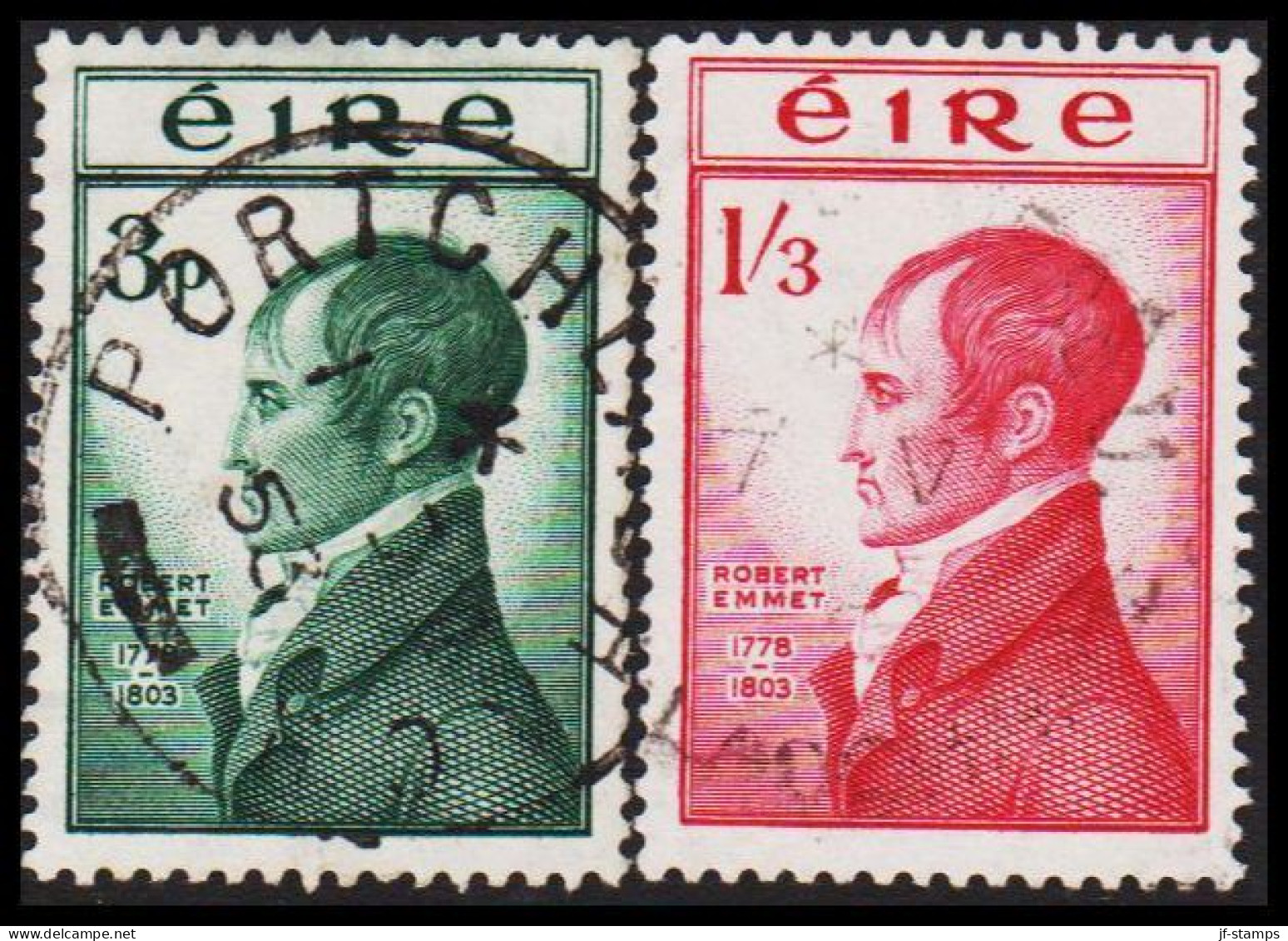 1953. EIRE. Robert Emmet Complete Set. (Michel 118-119) - JF544526 - Used Stamps