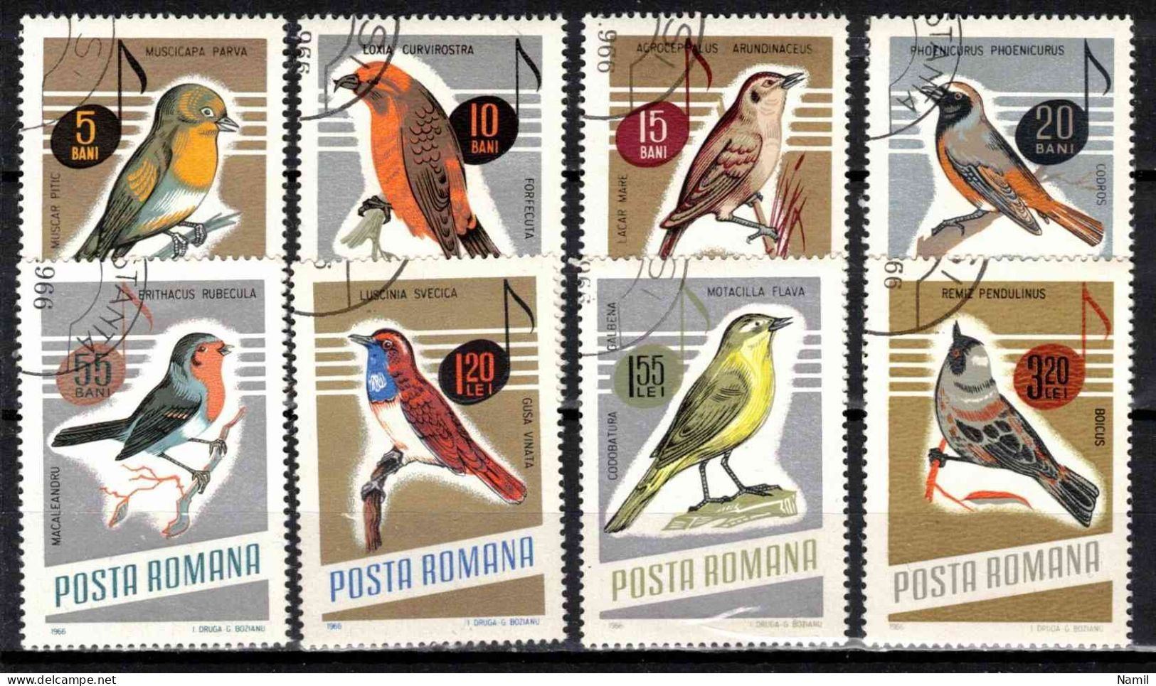 Roumanie 1966 Mi 2500-7 (Yv 2211-18), Obliteré - Used Stamps