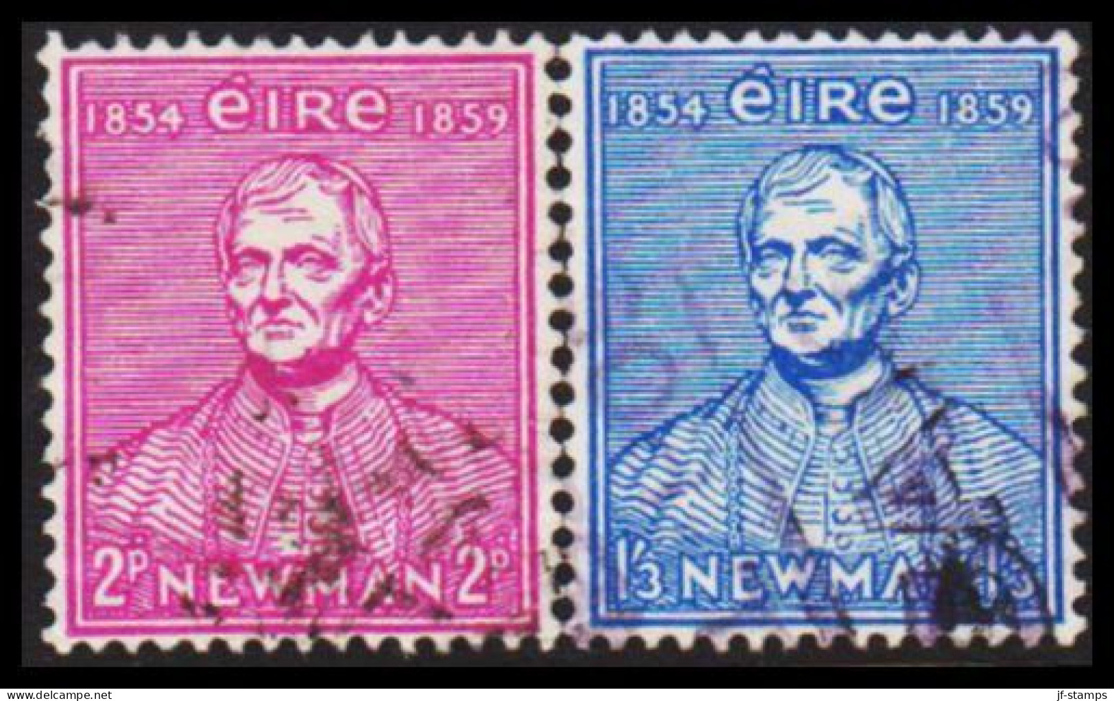 1954. EIRE. John Henry Newman Complete Set (Michel 122-123) - JF544528 - Gebruikt