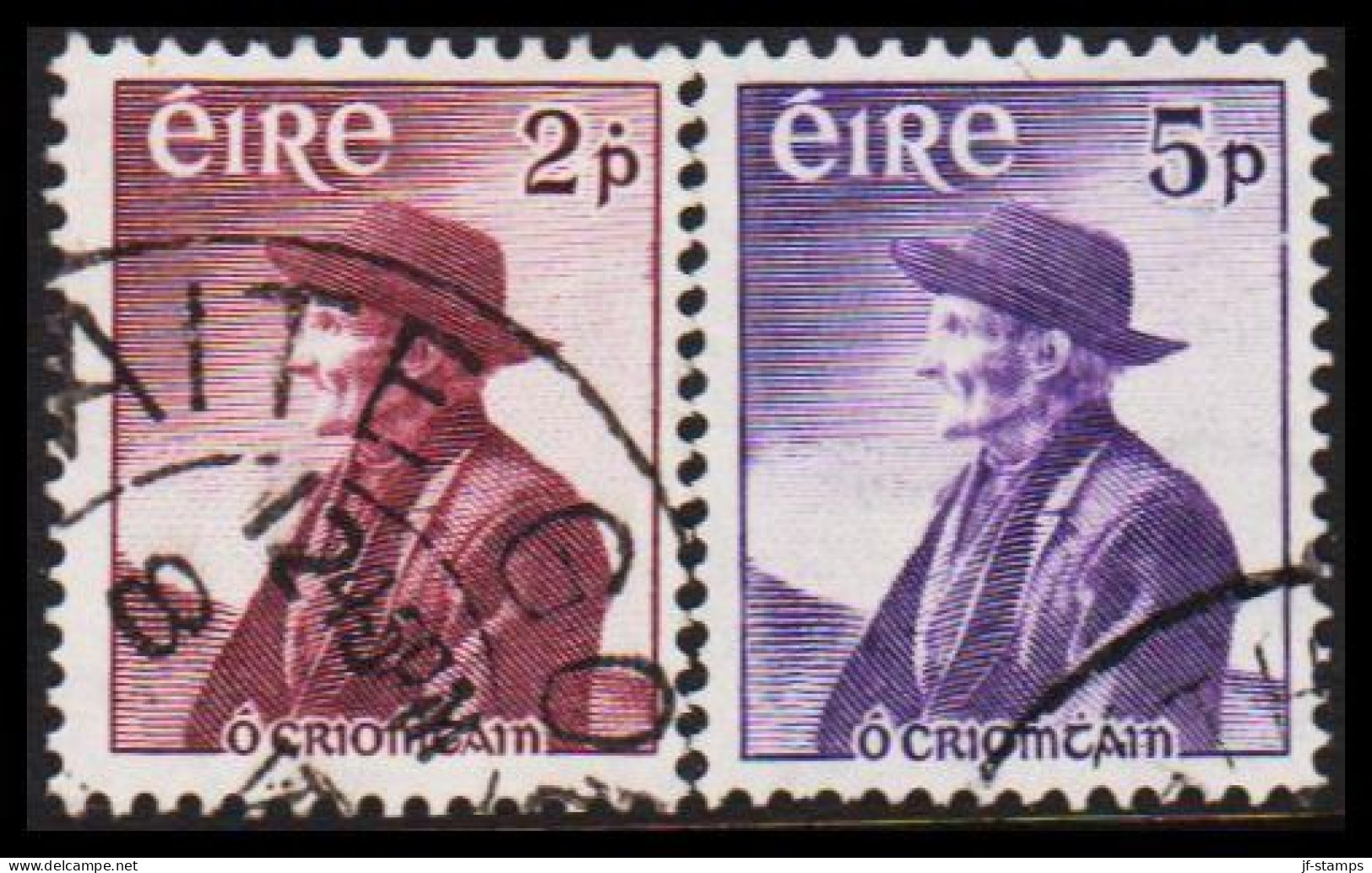1957. EIRE. Tomás Ô Criomtain Complete Set. (Michel 130-131) - JF544532 - Used Stamps