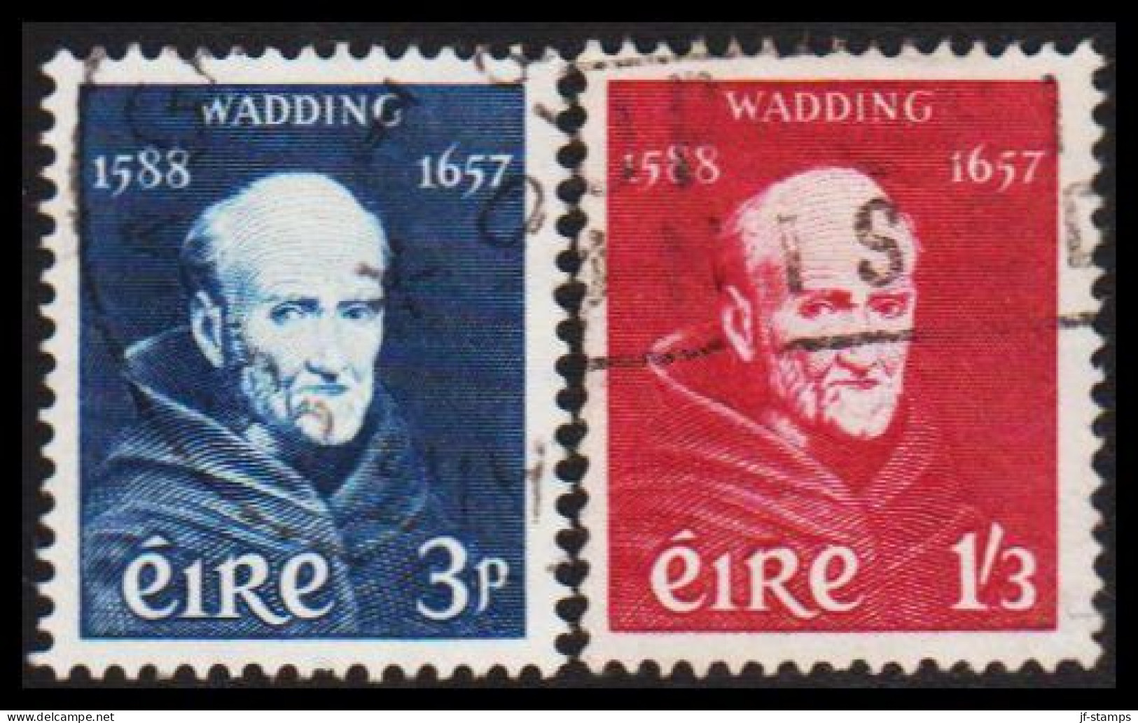 1957. EIRE.  Lucas Wadding Complete Set. (Michel 134-135) - JF544534 - Used Stamps