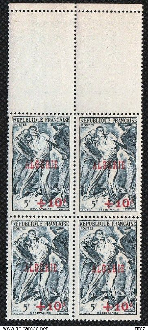 Année 1947-N°266 Neuf**MNH : Résistance - Bloc De 4 - Unused Stamps