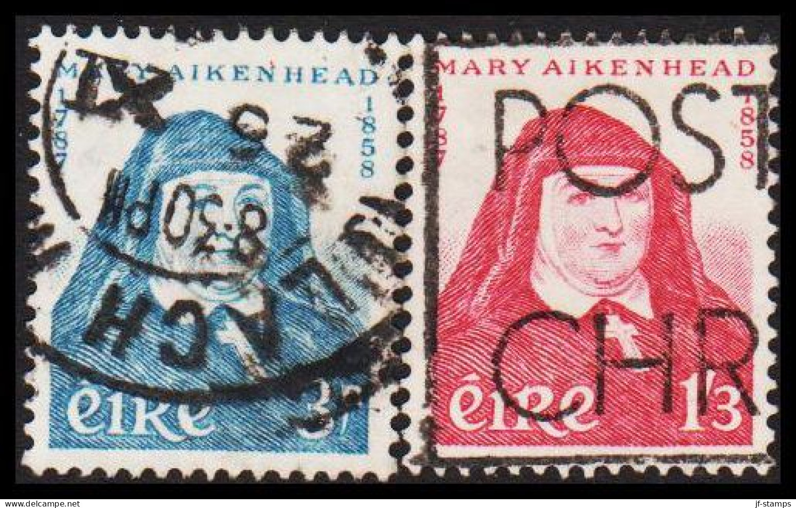 1958. EIRE.  Mary Aikenhead Complete Set. (Michel 138-139) - JF544536 - Gebraucht