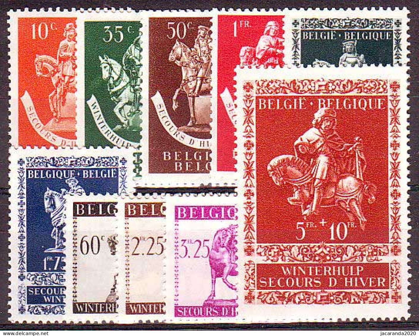 België 603/12 ** - Winterhulp - Sint-Maarten III - Oude Beeldjes - Unused Stamps