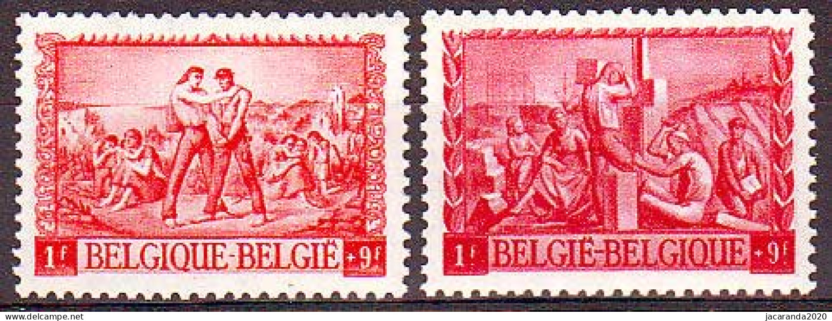 België 699/700 ** - Voor De Postbedienden, Slachtoffers Van De Oorlog - Unused Stamps