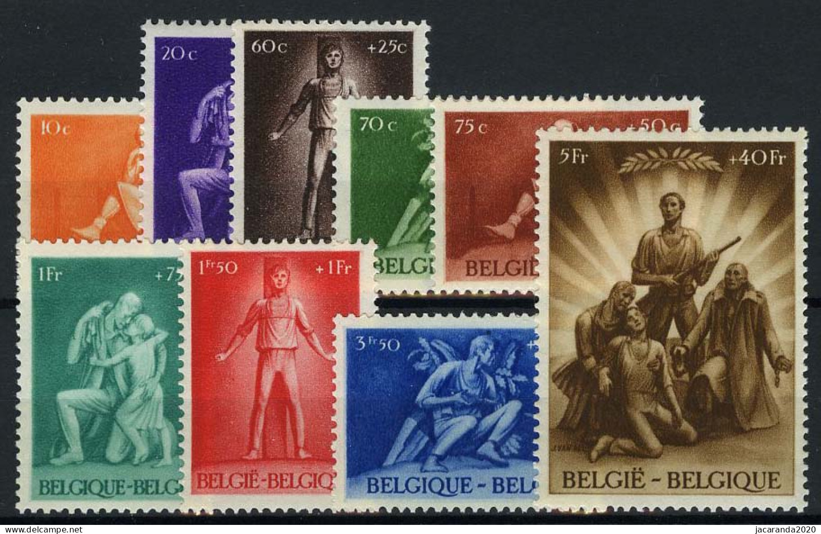 België 701/09 ** - Krijgsgevangenen - Prisonniers De Guerre - Volledige Reeks 9w. - Unused Stamps