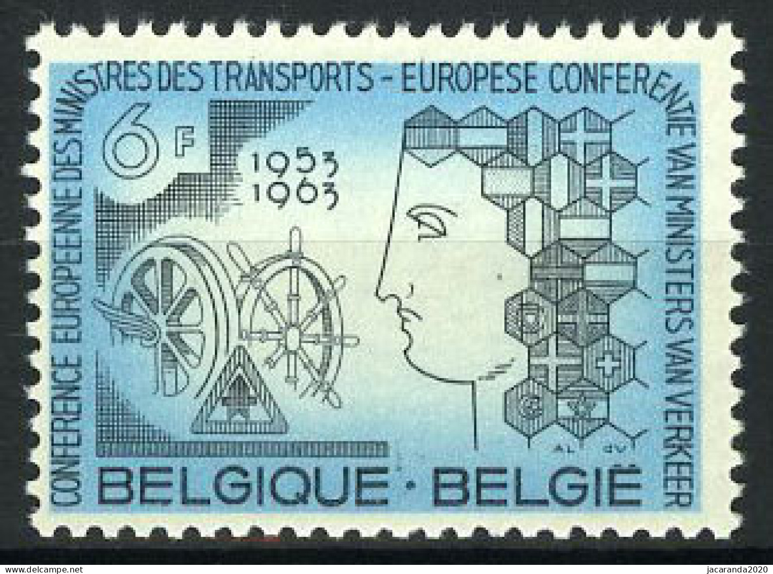 België 1253 - Europese Conferentie Van De Ministers Van Verkeer - Conférence Eur. Des Ministres Des Transports - Ongebruikt