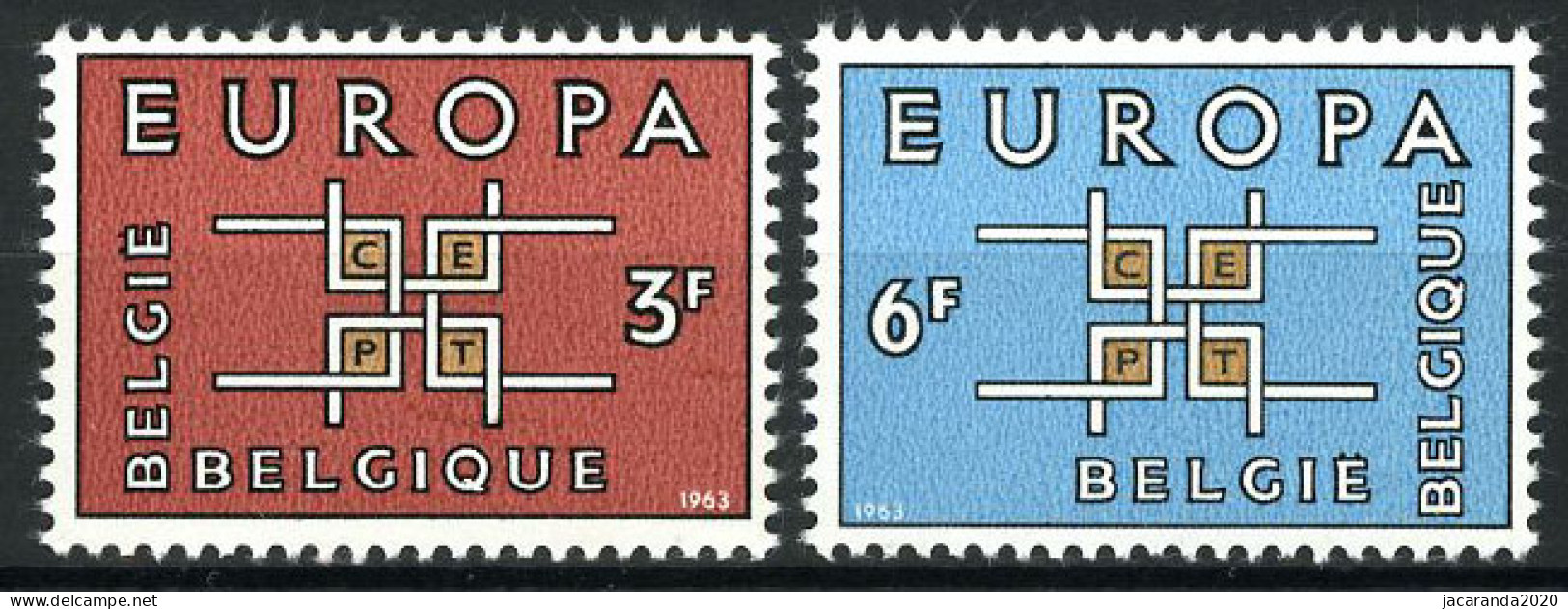 België 1260/61 - Europa 1963 - CEPT - Unused Stamps