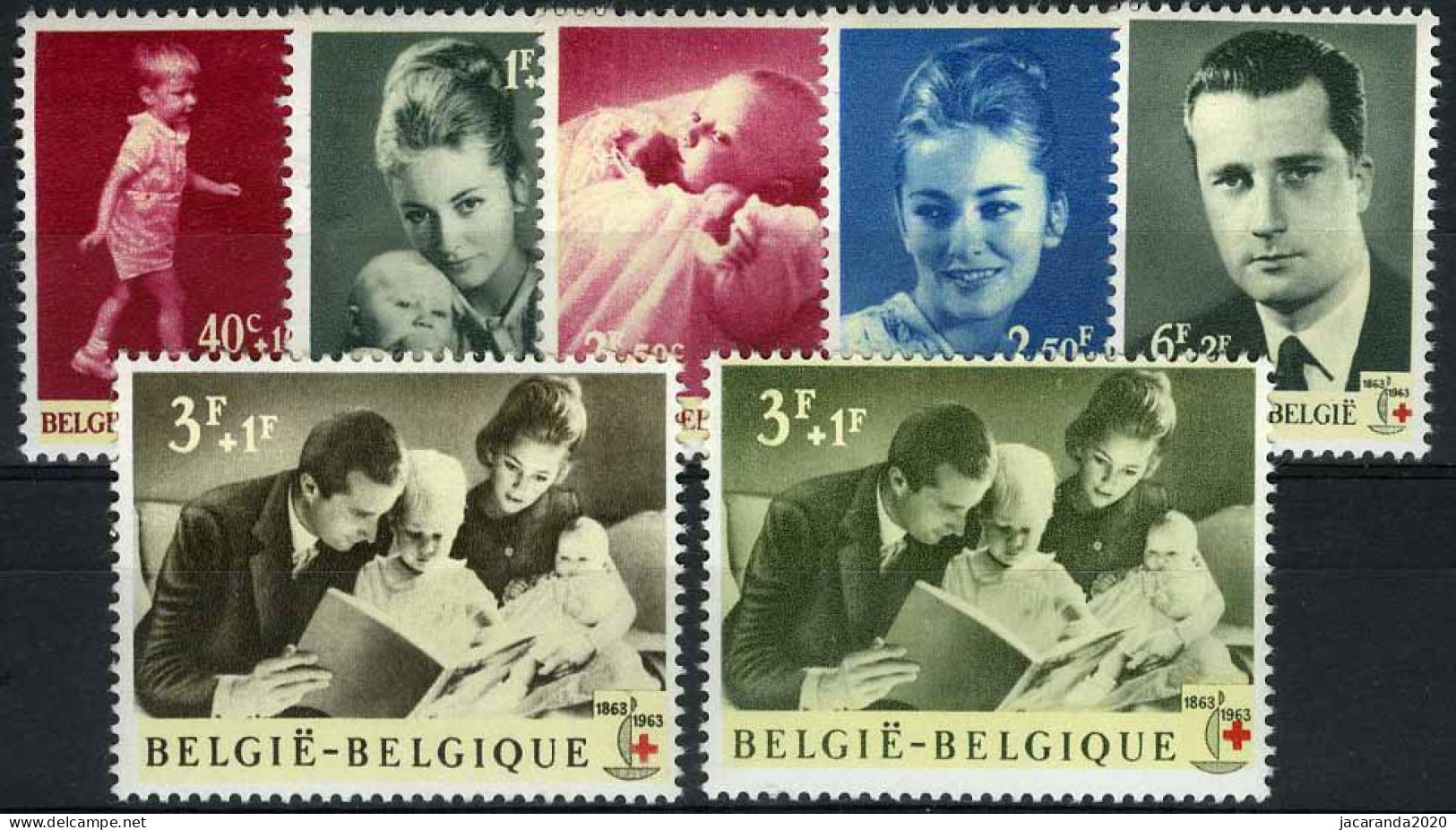 België 1262/68 - 100 Jaar Internationale Rode Kruis - Centenaire De La Croix-Rouge - Prins Filip - Prinses Paola  - Ongebruikt