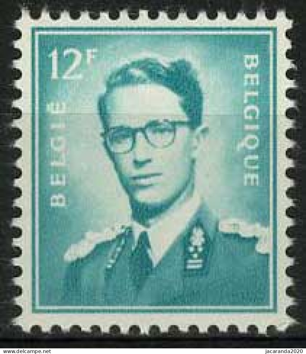 België 1371P3 - Koning Boudewijn - Type Marchand - 12F Blauwgroen - Fosforescerend Papier - Papier Phosphorescent - MNH - Unused Stamps