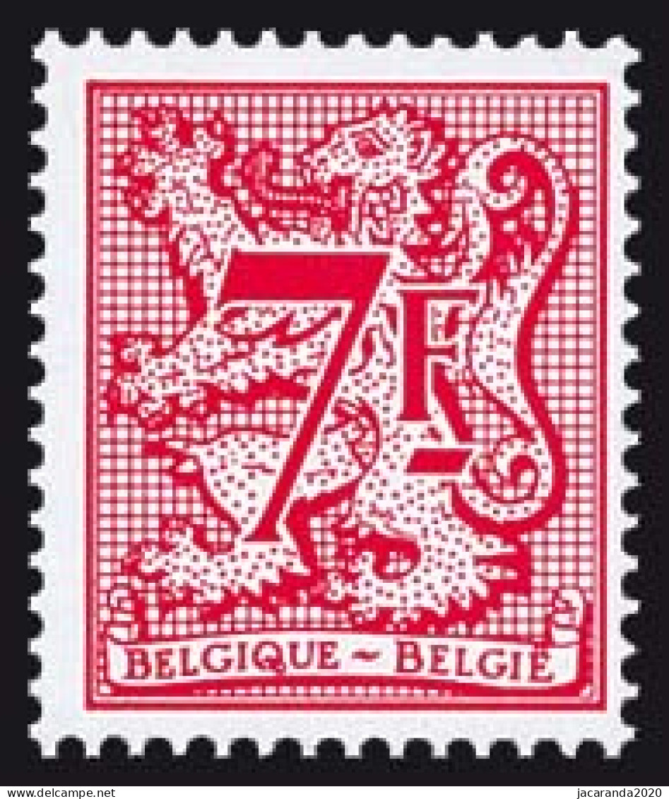 België 2051 - Cijfer Op Heraldieke Leeuw En Wimpel - Chiffre Sur Lion Héraldique Et Banderole - Unused Stamps